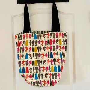 One of a kind handmade reversible Doctor Who Tote